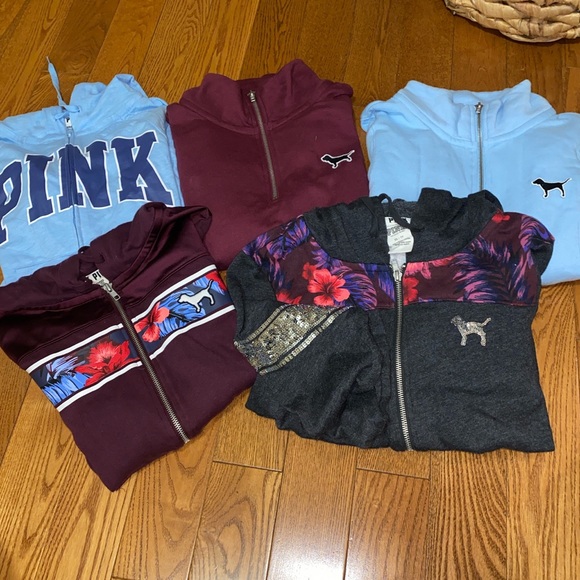 💙VICTORIA SECRET PINK 1/4 ZIP AND HOODIE ZIPS💙 - Picture 2 of 5